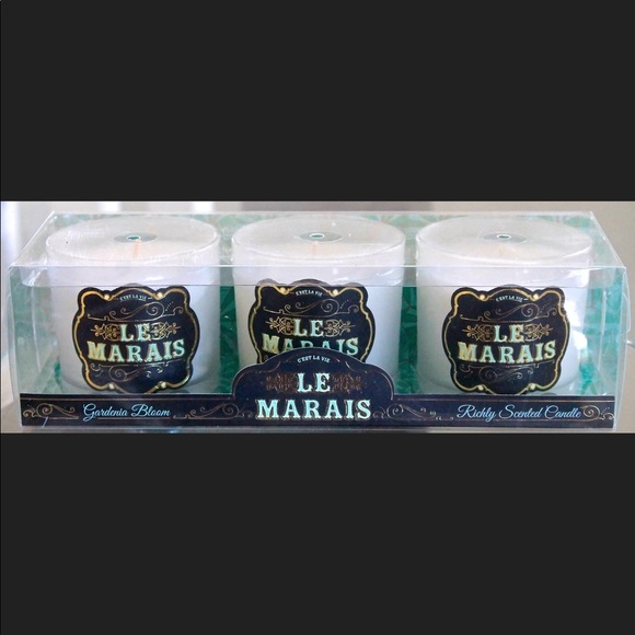 DW HOME CANDLE GARDENIA BLOOM RICHLY SCENTED 3 PC SET NEW 5.7 oz - Picture 2 of 4